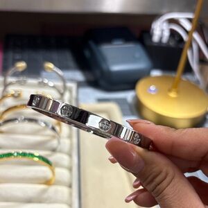 Silver Bracelet with Engraved Design